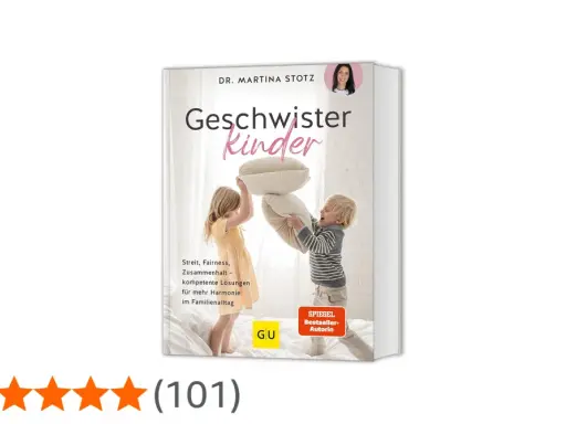 Ein Buchcover zeigt einen Jungen und ein Mädchen, die mit Kissen spielen. Es thematisiert bruder und schwester liebe und wie man Harmonie im Familienalltag schafft.